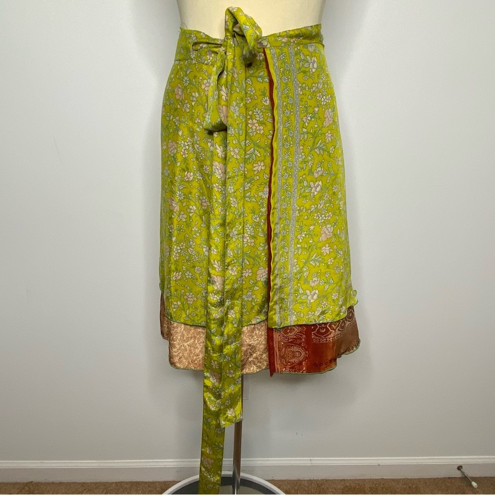Darn Good Yarn Reversible Sari Style Wrap Skirt